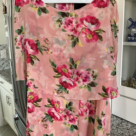 Jessica Howard Floral Pink high low Dress - Picture 2 of 8